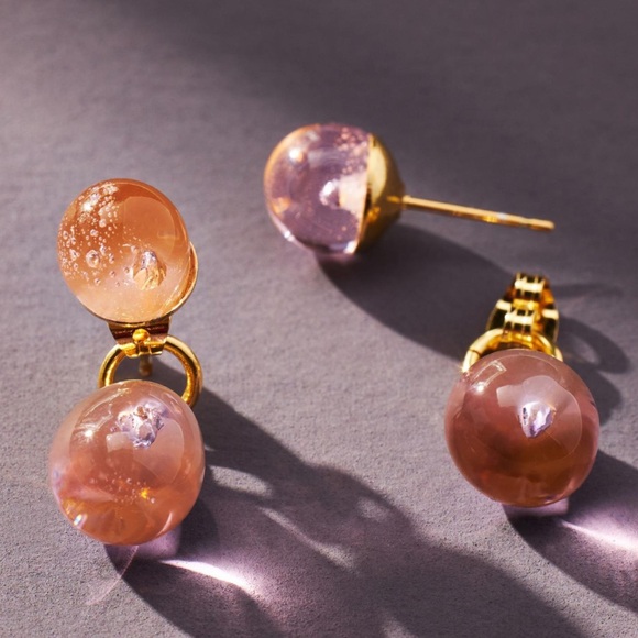 Anthropologie Jewelry - Anthropologie Levens Jewels Sunday Girl Front-Back Earrings